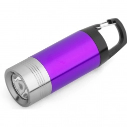 Purple Lightweight Custom Flashlight w/ Carabiner