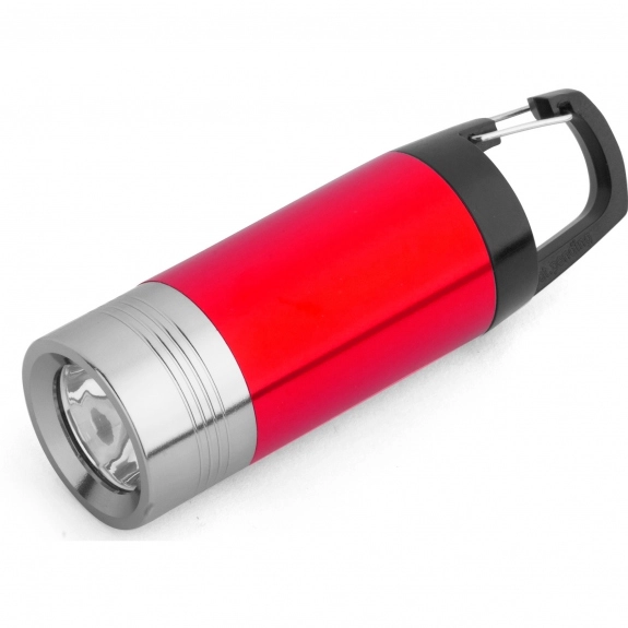 Red Lightweight Custom Flashlight w/ Carabiner