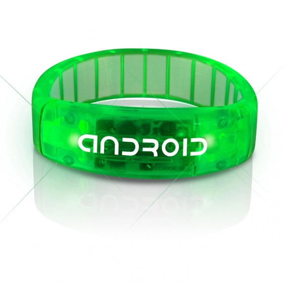 Green - Light-Up LED Fashion Custom Bracelet