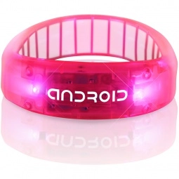 Pink - Light-Up LED Fashion Custom Bracelet