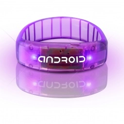 Purple - Light-Up LED Fashion Custom Bracelet