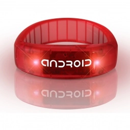 Red - Light-Up LED Fashion Custom Bracelet