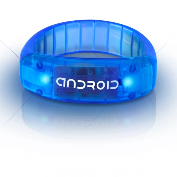 Blue - Light-Up LED Fashion Custom Bracelet