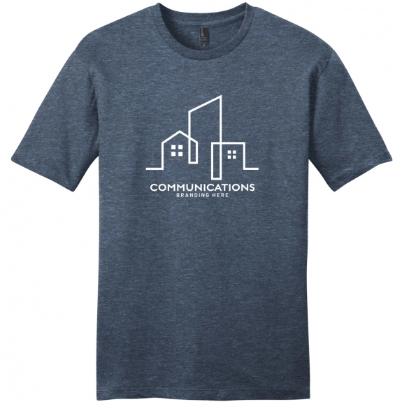 Heathered Navy - District Very Important Tee Custom T-Shirts - Young Men's 
