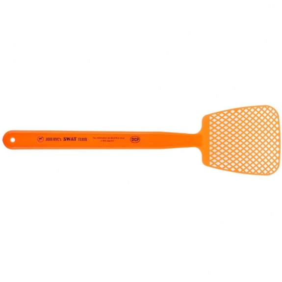 Neon Orange Custom Imprinted Flyswatter - 16"