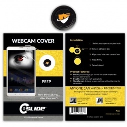 Standard Packaging - C-Slide Circle Custom Webcam Cover