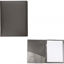 Translucent Black - Translucent Custom Folder w/ Lined Notepad