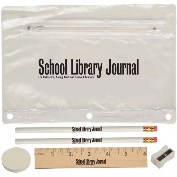 White - Deluxe Translucent Custom School Kit