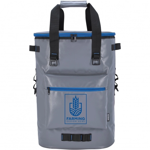 Grey Koozie Olympus Custom Cooler Backpack - 13.37"w x 18.5"h