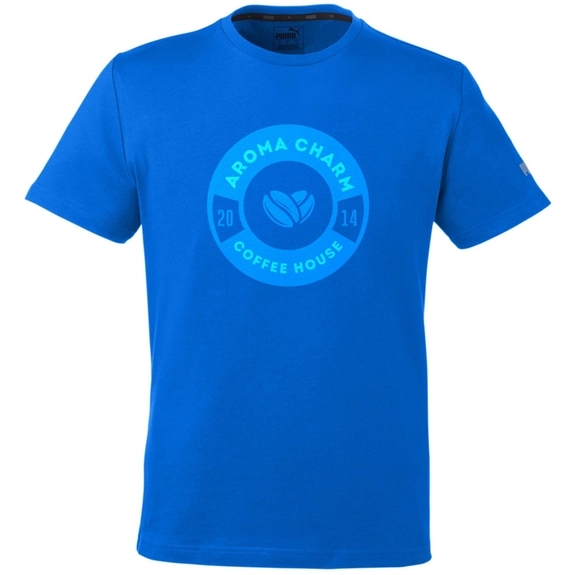 Lapis Blue Puma Sport Essential Logo Custom Adult T-Shirt