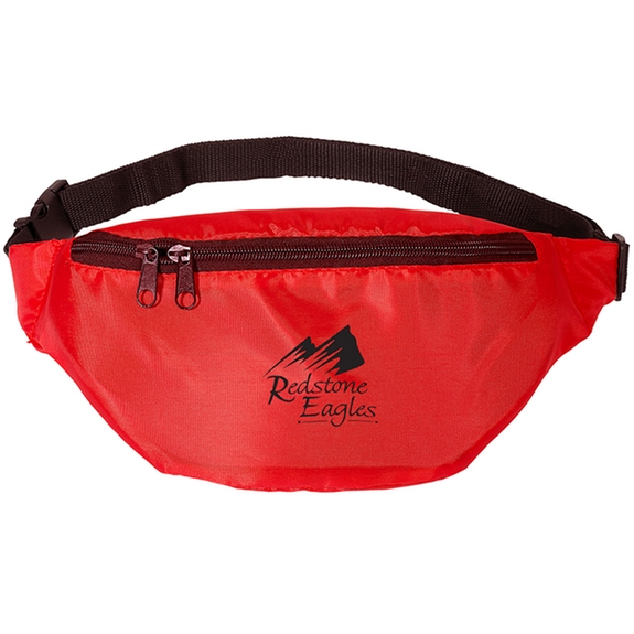 Red - Budget Promotional Fanny Pack - 14"w x 6"h