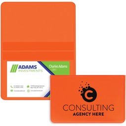 Orange - Deluxe Custom Business Card Case