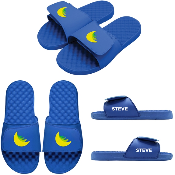 Royal blue MCORE iSlide Mantra Custom Logo Slides