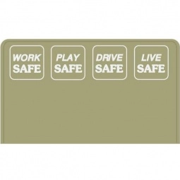 Gold Press n' Stick Custom Calendar - Safety Slogans