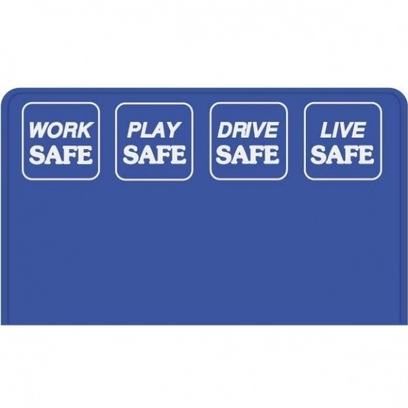 Purple Press n' Stick Custom Calendar - Safety Slogans