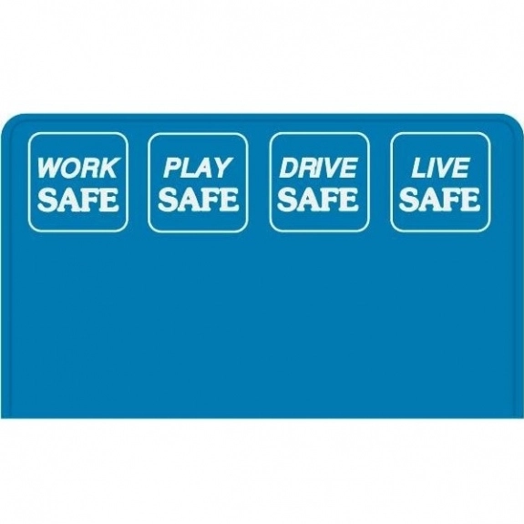 Canadian Blue Press n' Stick Custom Calendar - Safety Slogans