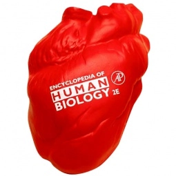 Red Anatomical Heart Printed Stress Ball 