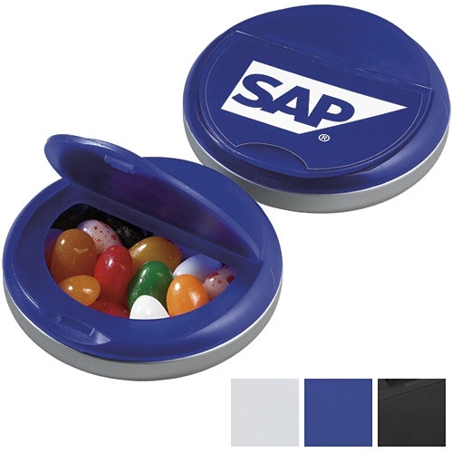 Full Color Jelly Belly Snap Top Promotional Candy Case - 1.4 oz.