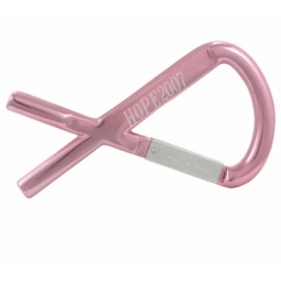 Pink Breast Cancer Awareness Carabiner