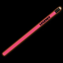 Neon Pink Night Glow-in-the-Dark Printed Pencil