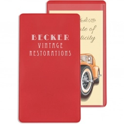 Vinyl Logo Pocket Sleeve - Small - 4"w x 7.25"h