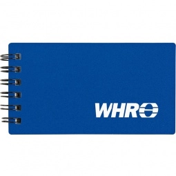 Blue Mini Personalized Notepad & Business Card Holder - 4.6"w x 2.37"h