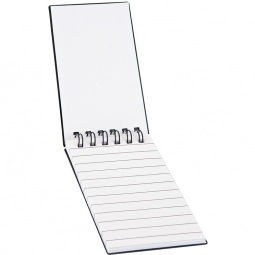 Open - Mini Personalized Notepad & Business Card Holder - 4.6"w x 2.37"h