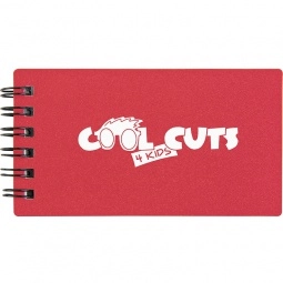 Red Mini Personalized Notepad & Business Card Holder - 4.6"w x 2.37"h