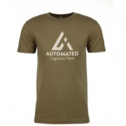 Military Green Next Level CVC Logo T-Shirt - Men's