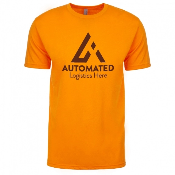 Orange Next Level CVC Logo T-Shirt - Men's