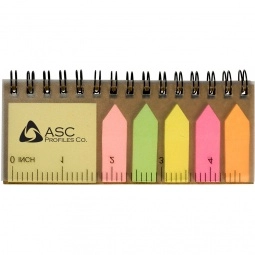 Natural Pocket Logo Imprinted Jotter w/ Stickies - 2.25"w x 5.12"h