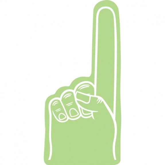 Lime Green Promotional Foam Finger