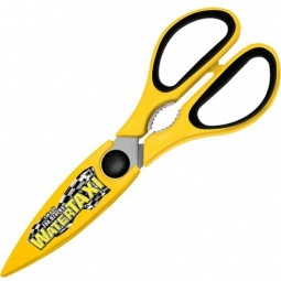 Yellow Full Color Custom Scissors w/ Magnetic Holder