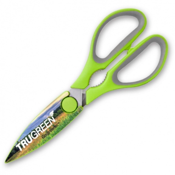 Neon Green Full Color Custom Scissors w/ Magnetic Holder