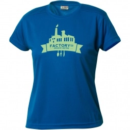 Royal Blue Clique Ice Tee Performance Custom T-Shirts - Women's