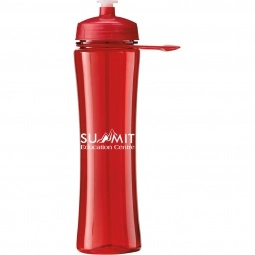 Translucent Red - Translucent Promotional Water Bottle - 24 oz.