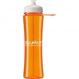 Translucent Orange - Translucent Promotional Water Bottle - 24 oz.