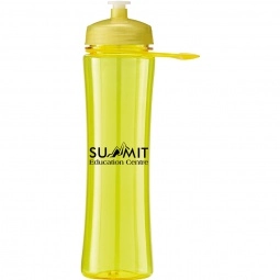 Translucent Yellow - Translucent Promotional Water Bottle - 24 oz.