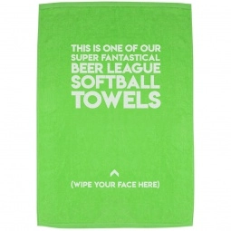 Terry Velour Custom Sport Towel - 16" x 25"