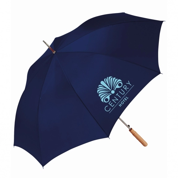 Navy - Peerless Automatic Promotional Stick Umbrella - 48"