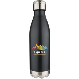 Black Full Color Vacuum Insulated Stainless Steel Custom Water Bottle - 17 