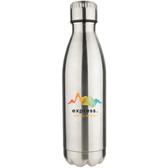 Silver Full Color Vacuum Insulated Stainless Steel Custom Water Bottle - 17