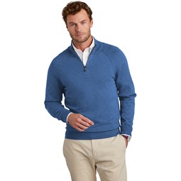 Front Brooks Brothers&#174; Cotton Stretch Custom 1/4-Zip Sweater - Men's