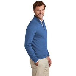 Side Brooks Brothers&#174; Cotton Stretch Custom 1/4-Zip Sweater - Men's