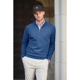 Lifestyle Brooks Brothers&#174; Cotton Stretch Custom 1/4-Zip Sweater - Men