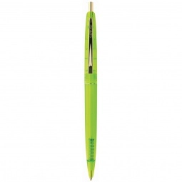 Green BIC Clear Clic Promotional Pen