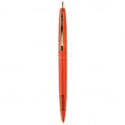 Orange BIC Clear Clic Promotional Pen