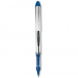 Silver with Blue Ink Uni-Ball Vision Elite Rollerball Promotional Pen 