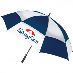 Navy/White Checkerboard Flextech Golf Custom Umbrellas