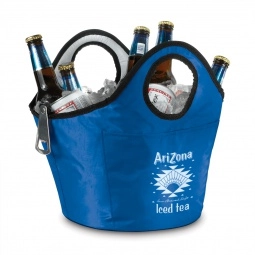 Blue 8 Can Portable Custom Cooler Bucket 